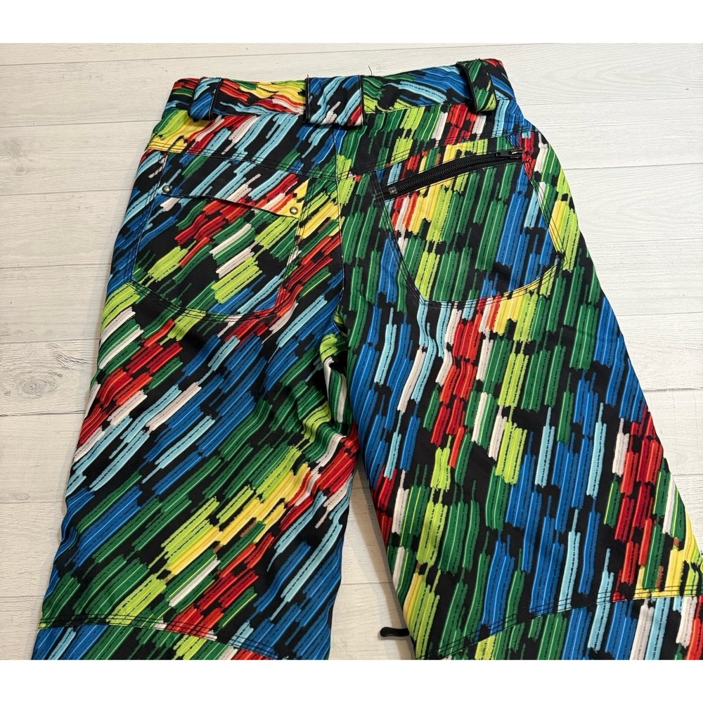 Obermeyer kids colorful red yellow blue snowpants size 12